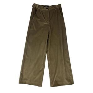 Weekend Max Mara Tobia Wide Leg Corduroy Trousers Brown Size 0 US